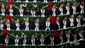 WATCH: 240 high school students perform as 15 tier, 67-foot ‘singing Christmas tree.' http://abcn.ws/1IJVOsp | ABC World News Tonight with David Muir
