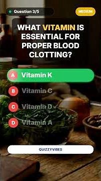 Are You a Nutrition Expert? 🍎 5 Question Challenge! #quiz #trivia #generalknowledge