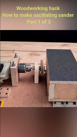 How to build an oscillating sander using drill part 1 of 3 #woodworkingtoolguide #woodworkinghacks