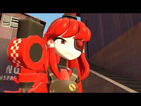[SFM] TF2 Team Red Engineer & Mimi Sentry Mercenary Elite Human Good Wars Kill Robot Mvm 2025