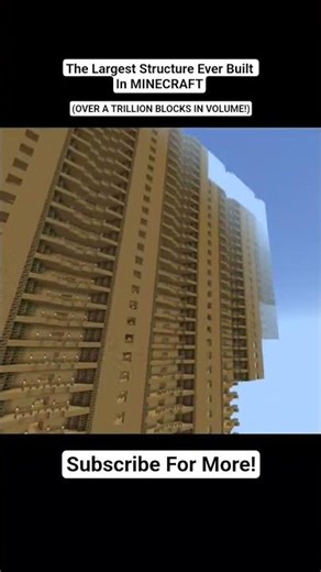 LARGEST Structure in Minecraft WORLD RECORD 🏆🥇