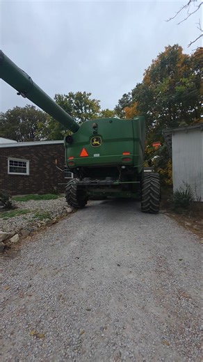 TIGHT FIT! John Deere S680 Squeezing Thru the Short Cut Route | Harvest Battle Pushes On