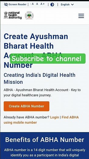 Abha card online apply