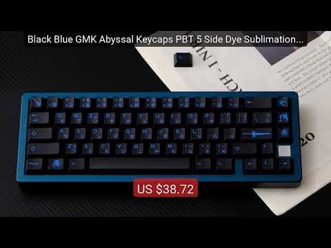 Black Blue GMK Abyssal Keycaps PBT 5 Side Dye Sublimation Keycap C... — Best Deal 2026 | Shop Now!