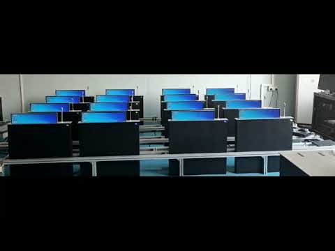 lift and turning monitor for conference table #topadkiosk #monitor #conference #conferencesystem