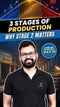 3 Stages of Production Explained | IGNOU MA Economics | Day 10 | Ecoholics