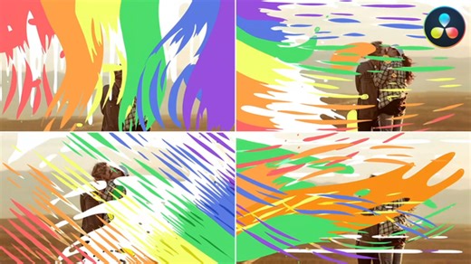 Rainbow And LGBTQ Seamless Transitions | DaVinci Resolve