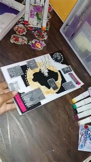 Decorative asthetic dairy cover idea💡 l #journal ❤️ #asthetic ✌🏻 Black 🖤 and white 🤍 theme...🫠