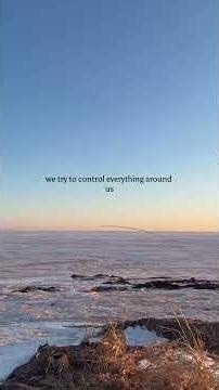 You can’t control life, but you can control yourself.