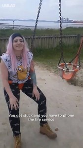 1.2M views · 4.6K reactions | She got stuck in a kids swing and had to call the fire brigade  | UNILAD | Facebook