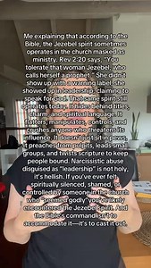 Revelation 2:20 warns of Jezebel—a woman who called herself a...