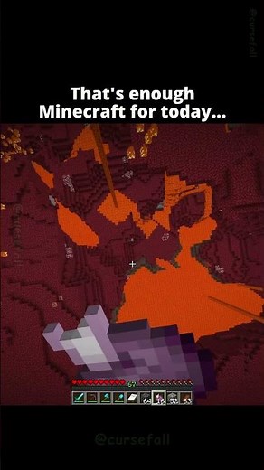 POV: Minecraft Tells You To Log Off 😭
