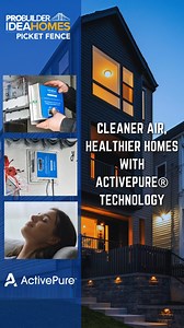 The Picket Fence Idea Home is taking wellness to the next level with ActivePure® Technology. 🌬️This advanced air and surface purification system kills 99.9% of contaminants🦠 like bacteria, viruses, and mold. 💡Ultra-low energy use with big results. 🏡 Perfect for homes up to 5,000 sq. ft. Read more about how ActivePure is transforming home air quality. https://loom.ly/tUJVelM #sustainablehomes #modularhomes #probuilder #ActivePure #airpurification #interiordesign #picketfencehome #thepicketfen