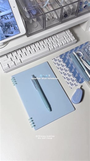 Aesthetic Blue Notebooks for Stationery Lovers