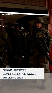 German military forces launched a five-day combat exercise in Berlin, aimed at practising rapid deployment and the protection of critical infrastructure. The drill is designed to simulate realistic conditions in safeguarding key government facilities across the capital. | TRT World