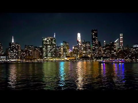 📸 NYC Skyline at Night 🌃 The City That Never Sleeps. Manhattan Lights 2025