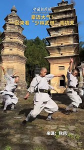 All actions in heroic majesty! Look at the Shaolin Kung Fu! #ChinaCulture | China News 中国新闻网
