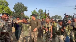 13K views · 377 reactions | Jawans Celebrating After A Successful Operation In Sukma, Chhattisgarh. . Based On Specific Intelligence Inputs, Joint Team Of CRPF And DRG Elimiñated 10 Naxalites Including 3 Female Naxalites In Bhandarpadar In Southern Sukma, Chhattisgarh. . Incriminating Material Including AK-47, INSAS, SLR, And Several Other Weapons Recovered. 10 Deàd Bodies Of Naxalities Recovered. | Indian Military Updates - IMU | Facebook