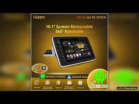 Hizpo Android 13 Car Stereo Video Multimidia Radio Player 101 Inch Universal Autoradio GPS Wifi Rot