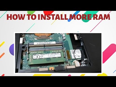 How to install more RAM - IN \nMedion laptop