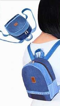 DIY Backpack from Old Jeans Miarti🪡🧵✂️ 👜