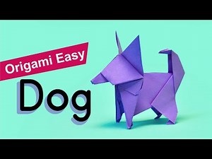 Origami Dog Tutorial - So easy that anyone can make it, you'll be amazed!