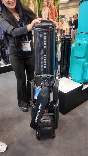 Epiphany Priebe | Golfer | Content Creator | Have you ever seen a gold bag like this?! .. because neither have I! This travel golf bag from Helix stopped me dead in my tracks at the... | Instagram