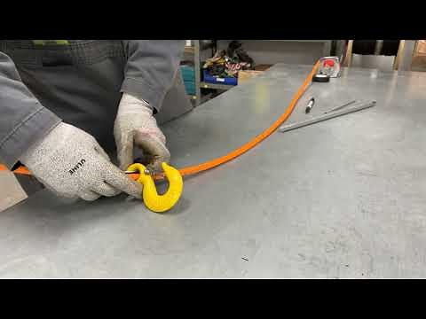 How to tie an ATV winch line