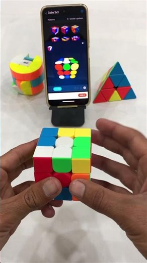 3x3 Rubik's cube solving by app 😎🆒#shortsvideo