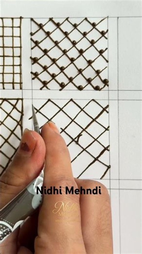 Part -5/20 checks design/ how to make checks in mehndi design/checks