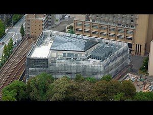 中央大学後楽園キャンパス1号館建替に伴う新築工事の建設状況（2024年10月27日）