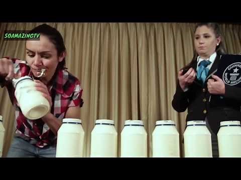 Woman eats 5 lbs of mayo in 3 minutes | Guinness World Record.