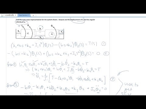 State Space Representation with Rotational System and Impedence