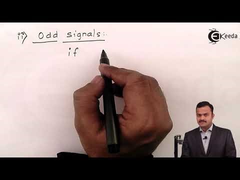 Even and Odd Signals | Representation of Signals | Signals and Systems