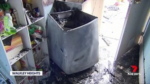 A washing machine has burst into flames at Walkley Heights. www.7NEWS.com.au #7NEWS | 7NEWS Adelaide