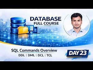 SQL Commands Overview | DDL, DML, DCL, TCL Explained in One Video