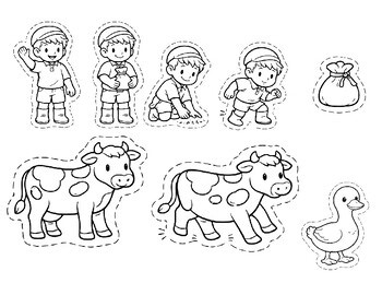 Jack and the Beanstalk Story Retell Cut & Paste | Fairy Tale Sequencing (K–2)