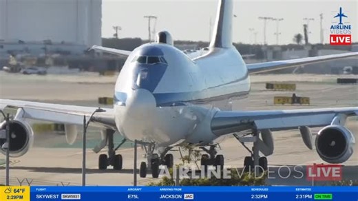 AIRLINE VIDEOS on Instagram: "The “Doomsday Plane” was on the move! The Boeing 747 E-4B Nightwatch departed LAX around 2:30pm PST Friday, followed by a C-17, as seen live on Airline Videos Live on January 9th, 2026. #aviation #airlinevideos #airlinevideoslive #airplanes #airports"