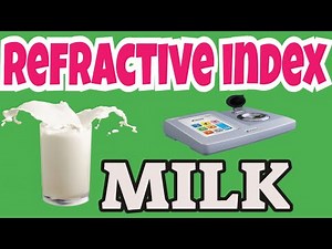 Refractive Index of Milk | Dairy Chemistry