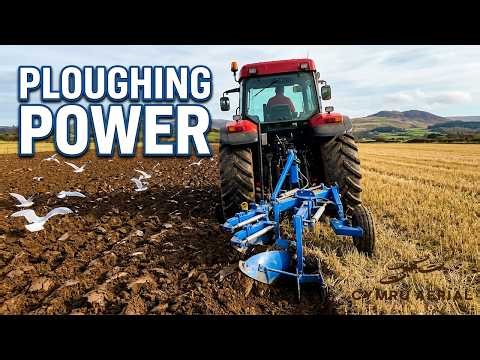 Spring ploughing with the Case MX135 | Morfa Farm