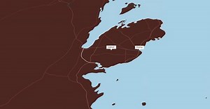 Rotating Map Of Qatar And Doha