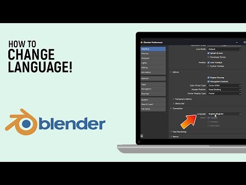 How to Change language of Blender Software [easy]