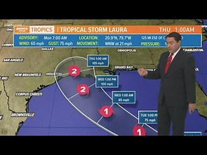 Tropical Storms Marco & Laura - Monday, 7 am update