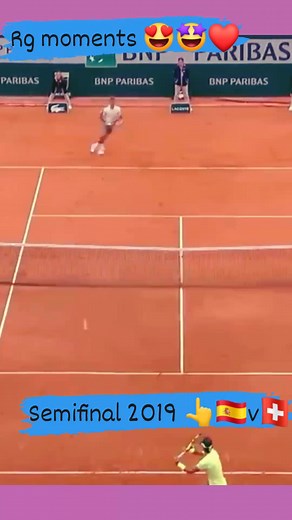 157K views · 1.6K reactions | #rollandgarros the highlights 2019 for 2 legends  #nadal v #federer in semifinal 朗❤❤❤❤朗朗朗朗 #reels #tennisgo | Tennis go | Facebook