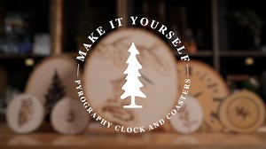 This curated project kit includes everything you need to make it yourself, including the tools. You will develop your pyrography skills by exploring the effects of each of the 11 interchangeable pyrography nibs on four rounds of aspen, which you can then use as coasters. Once you are comfortable using the tool and the various nibs, you will transform a basswood plaque into a unique clock featuring a design of your choice. You will learn how to transfer your design onto the plaque, trace the majo