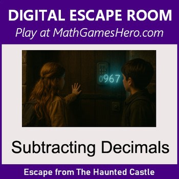 Subtracting Decimals | Digital Math Escape Room Game