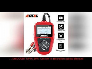 ANCEL BA101 12V Car Battery Tester Digital Analyzer 100 to 2000CCA for Car Motorcycle Automotive Cra