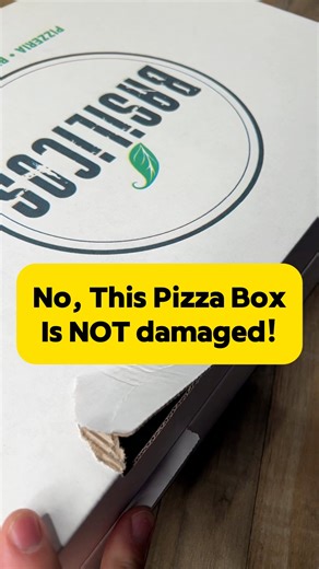 10K views · 92 reactions | This isn’t a damaged pizza box! It’s a pizza saver! Basilico's Pizzeria Restaurant ripped some extra steam release holes in the box to keep the pizza crispier longer. Pro move right there! | NEPA Pizza Review | Facebook
