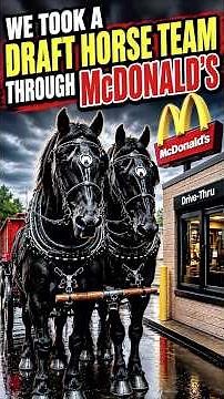 DRAFT HORSES AT McDONALD'S?!