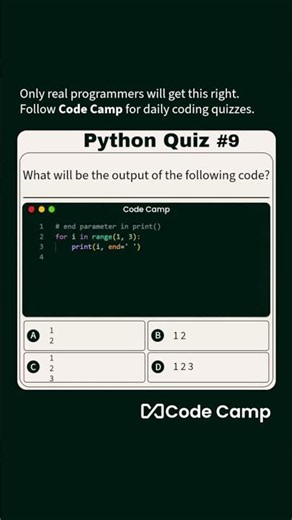 Python Quiz Q-9 | Code Camp